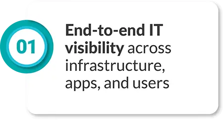 End-to-end IT Visibility