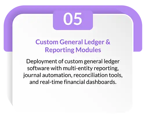 Custom General Ledger & Reporting Modules