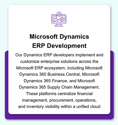 Microsoft Dynamics ERP Development